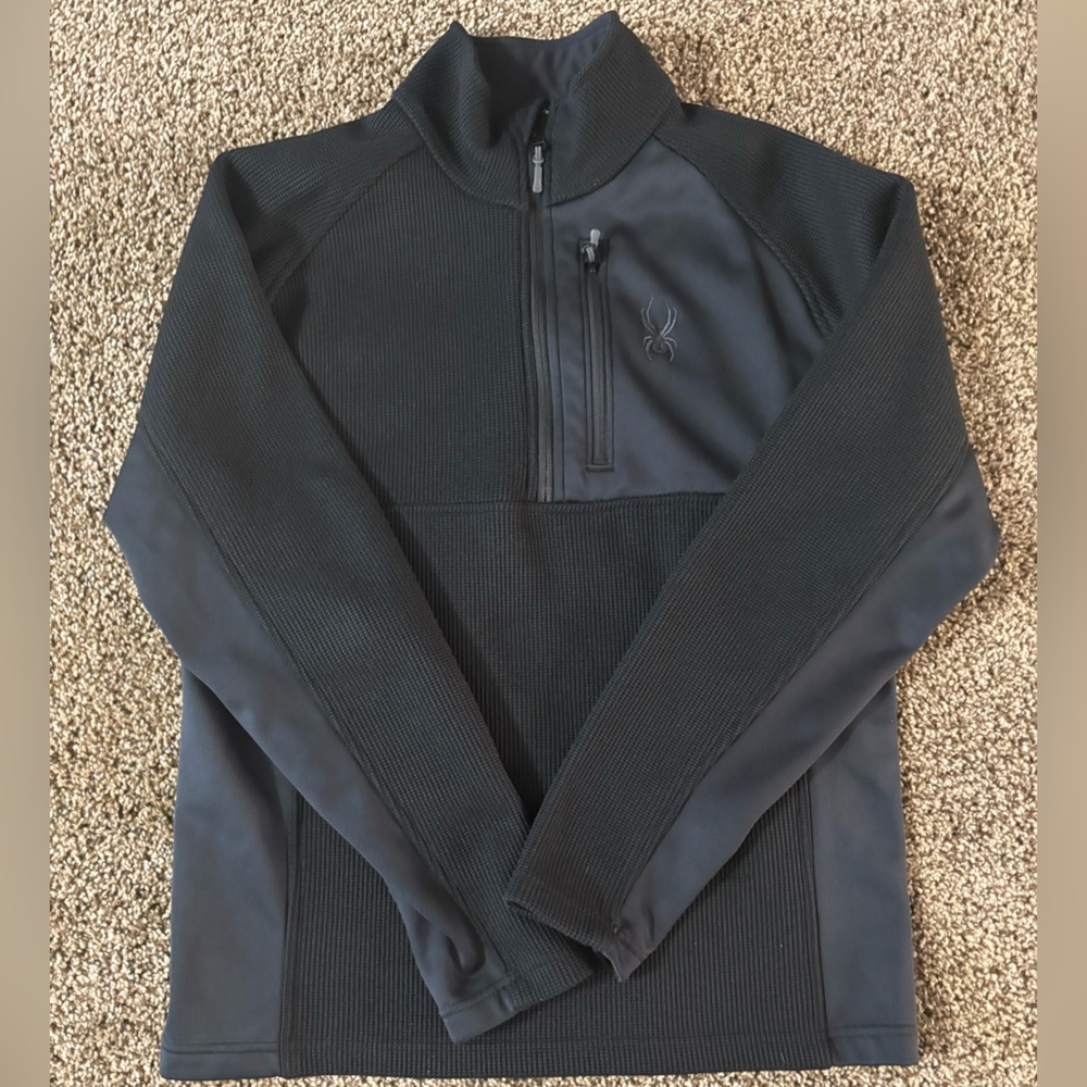 Spyder medium Black Quarter-Zip Pullover sweater
